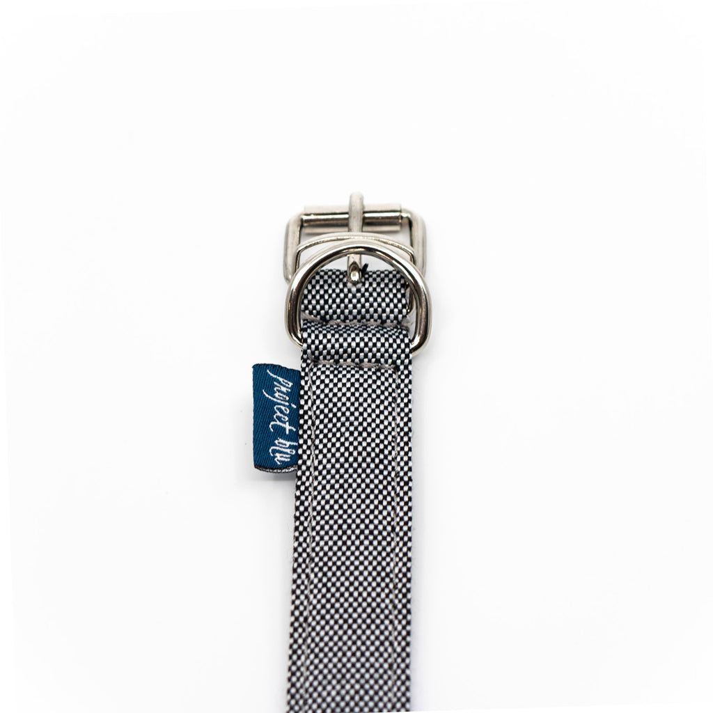 Project Blu, Eco Dog Collar, Adriatic Grey.