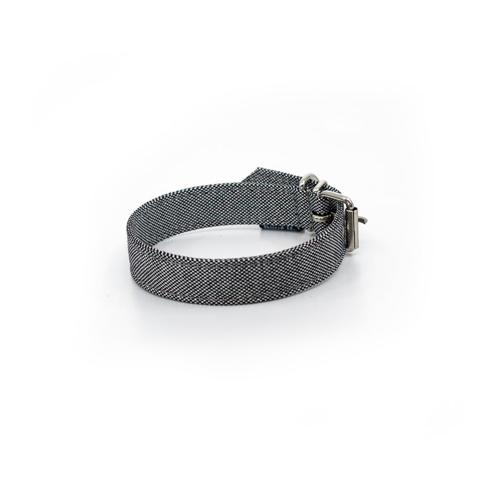 Project Blu, Eco Dog Collar, Adriatic Grey.