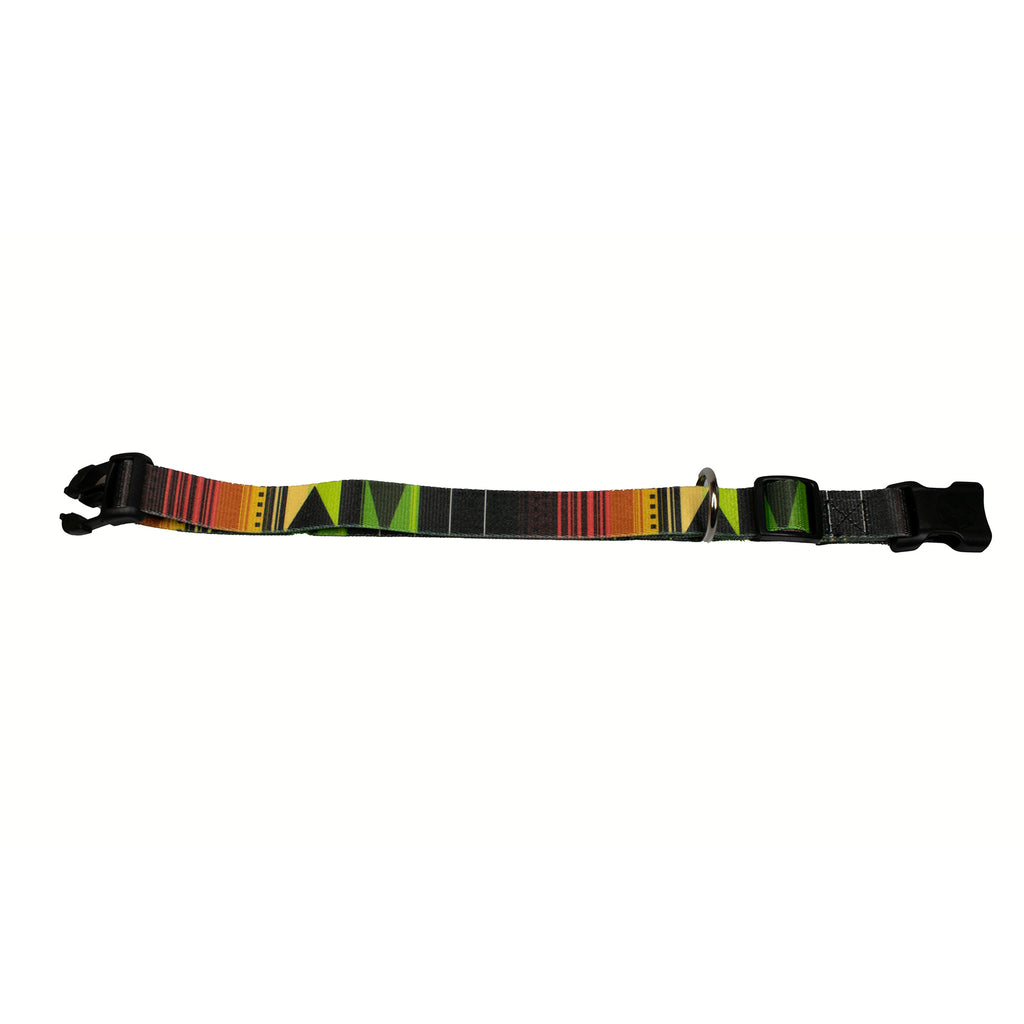 geometric print dog collar