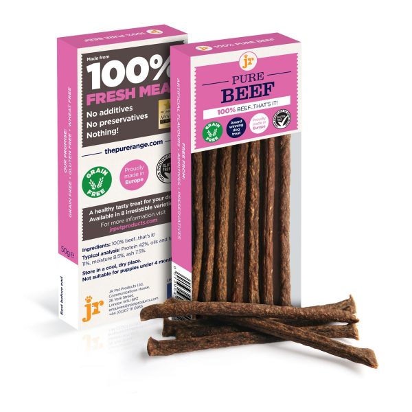 beef flavoured dog treat sticks