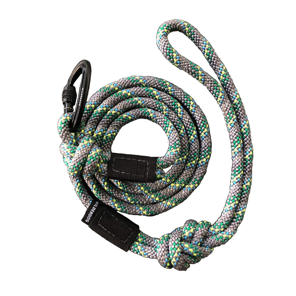 Reflective Grey Dog Lead with Carabiner Clip Saffron Pawtique