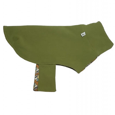 olive dog fleece