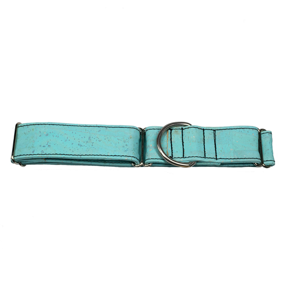 blue cork dog collar