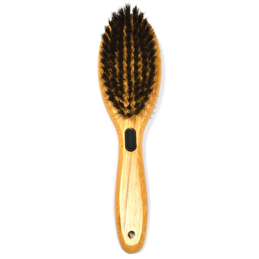 bamboo groom combo pet brush