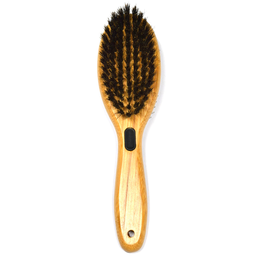 Oval Brush with Natural Boar Bristles