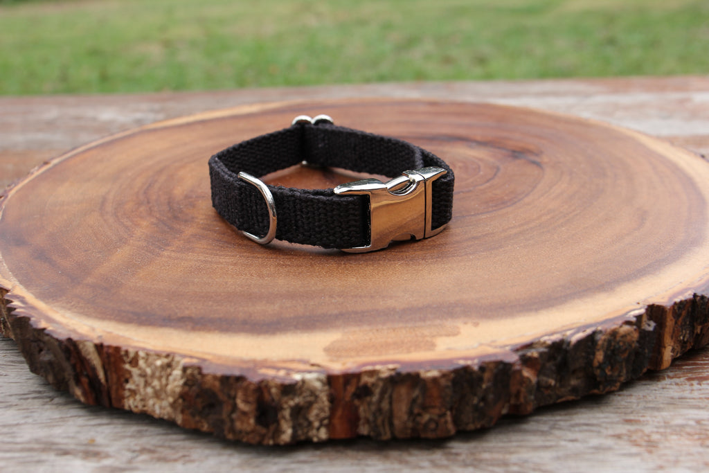 Just Hemp Black Dog Collar