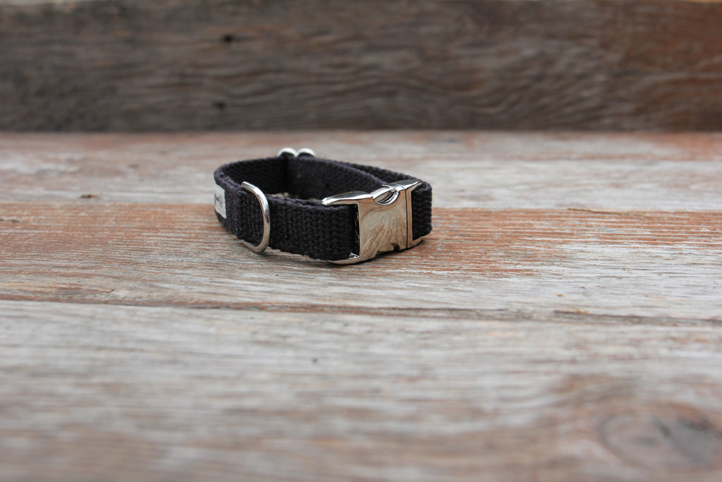 Just Hemp Black Dog Collar