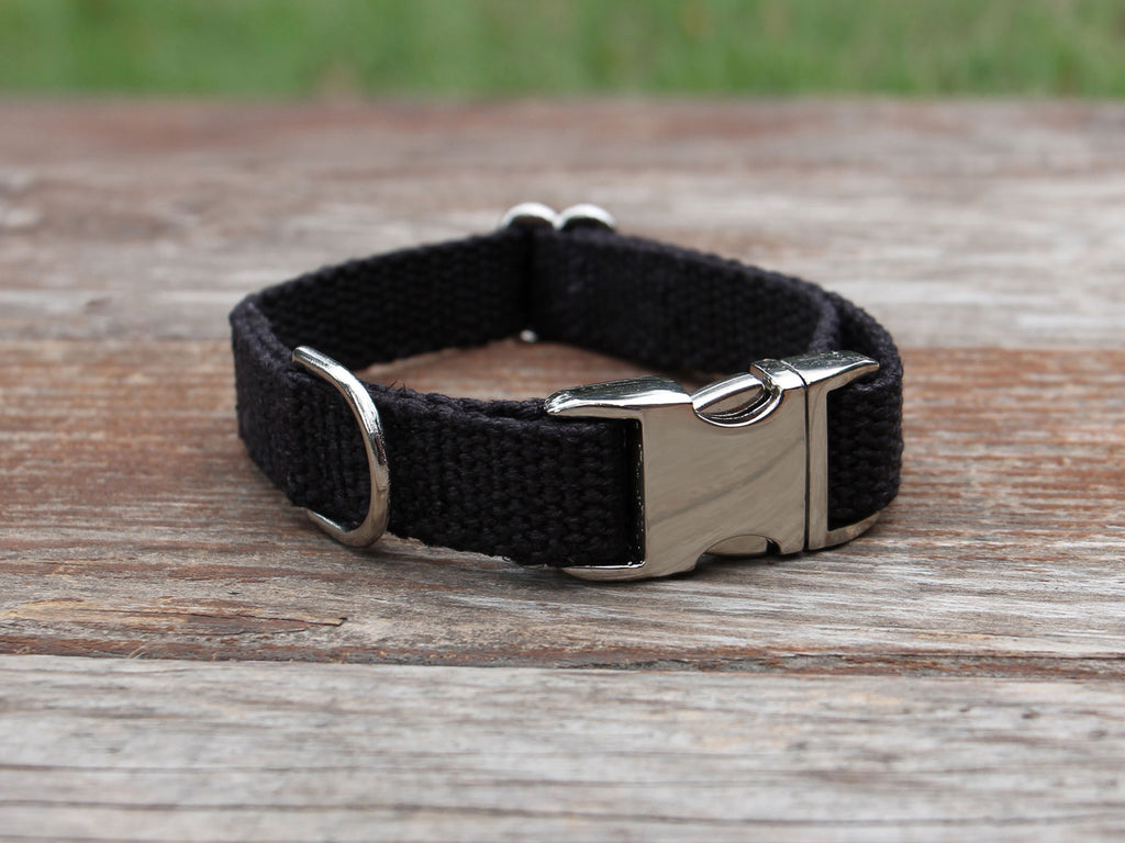 Just Hemp Black Dog Collar