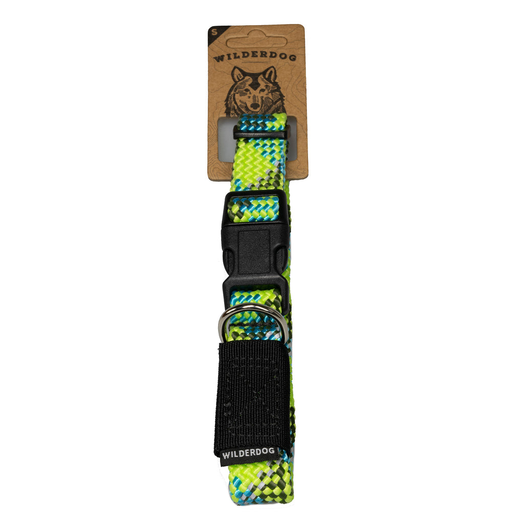 Wilderdog UK, Durable reflective lime dog collar,