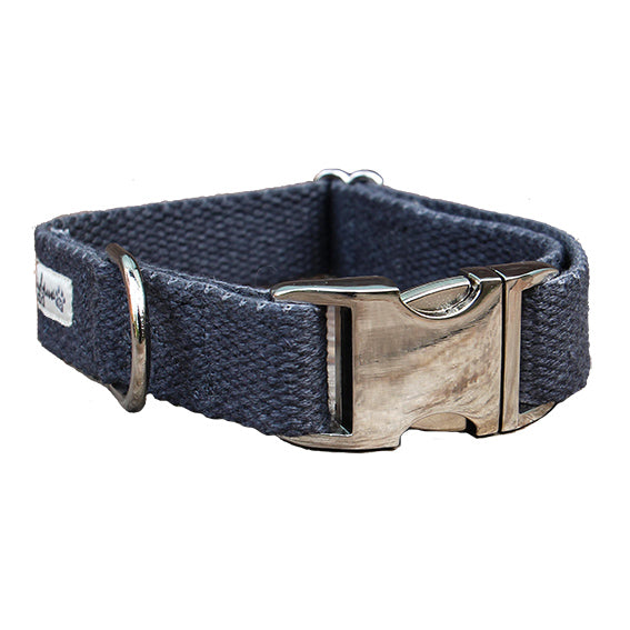 Just Hemp Nantucket Blue Dog Collar