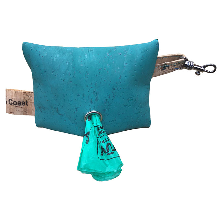 turquoise poo bag holder